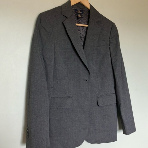 Brooks Brothers Classic Gray Wool Blazer - Picture 4 of 5